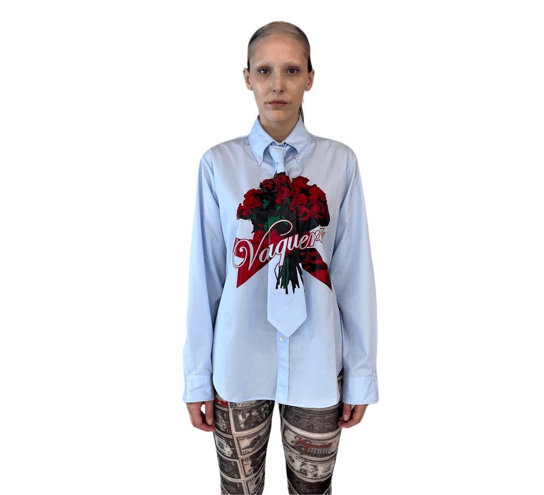 Button Down Women's Rose Bouquet Shirt