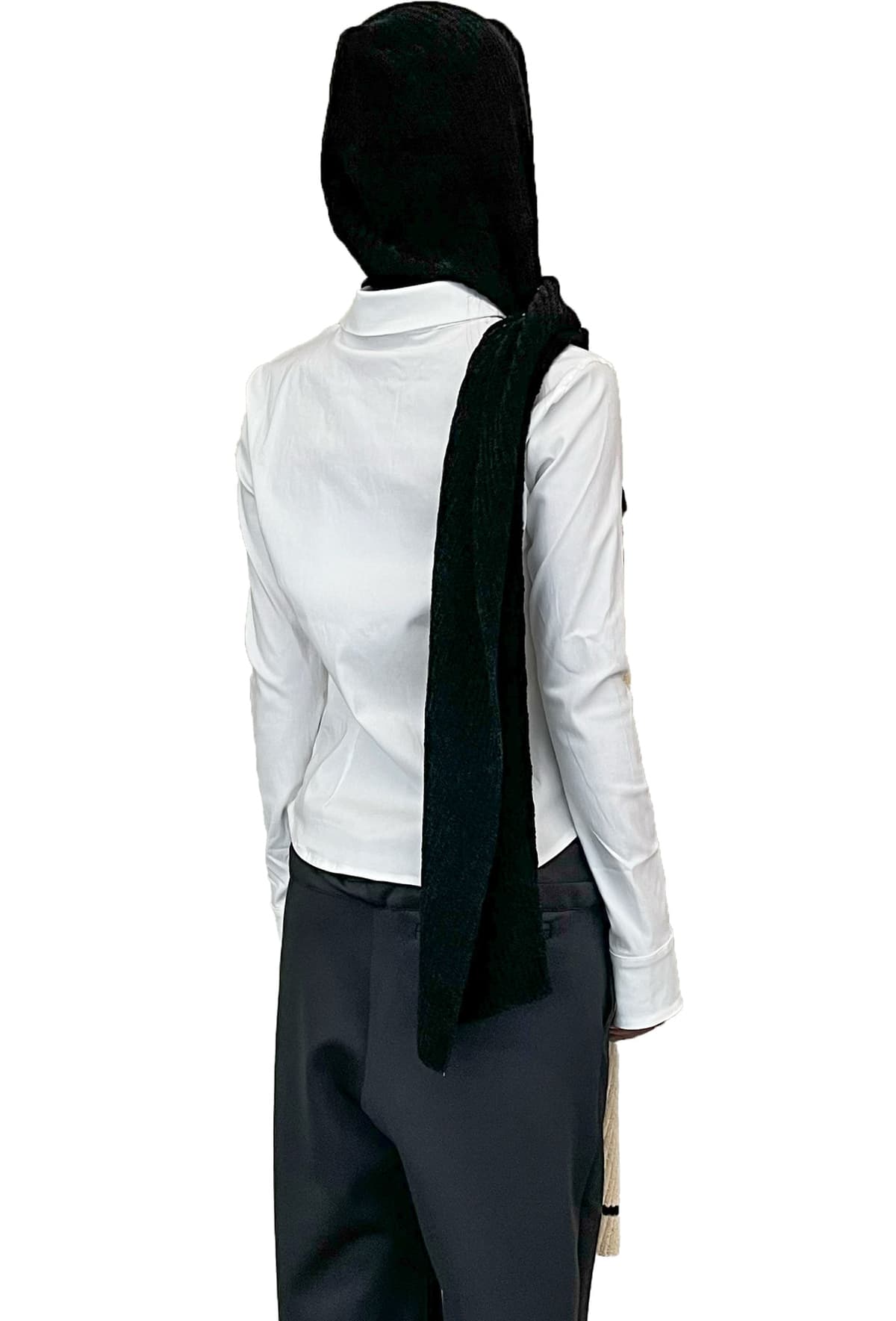 Black Hood Scarf - OTTOSCARFBACK