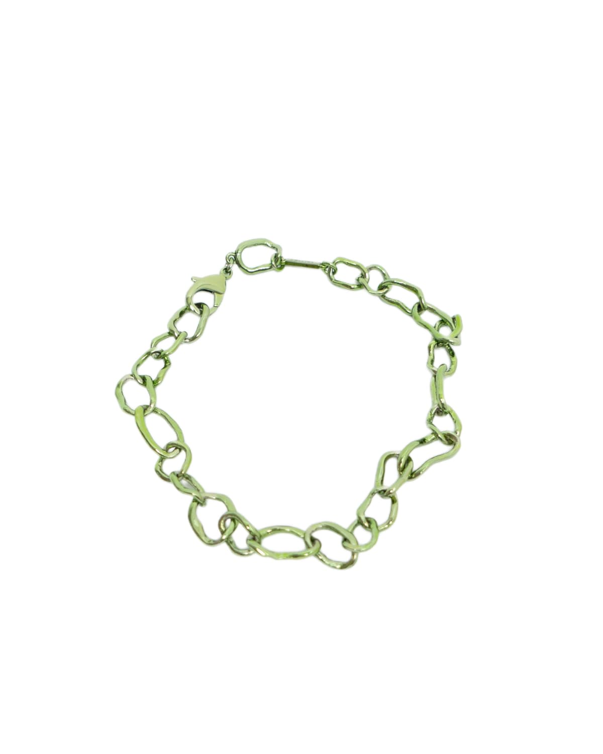 Green Crushed Chain Necklace