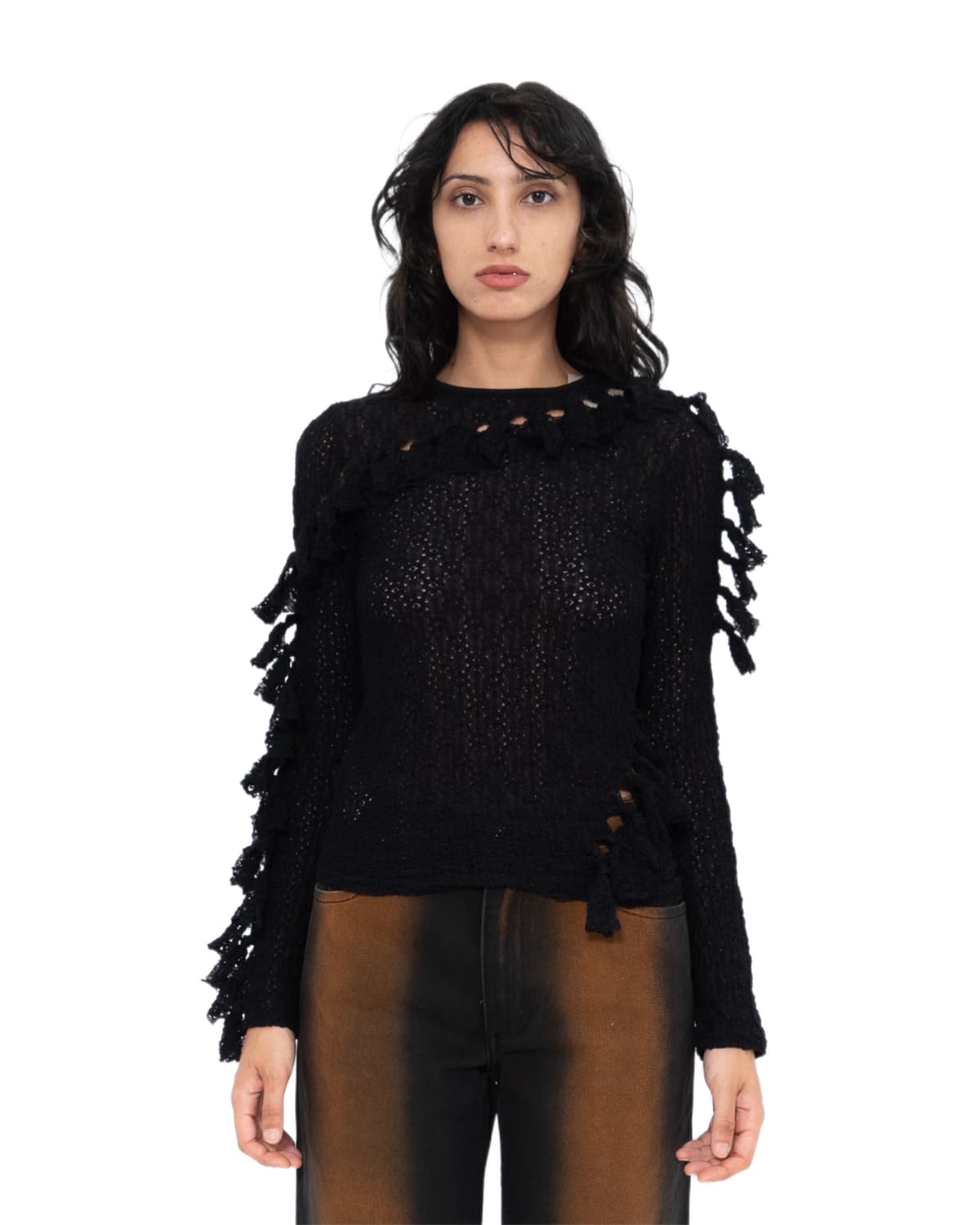 Black Knotted Top - elfluted2