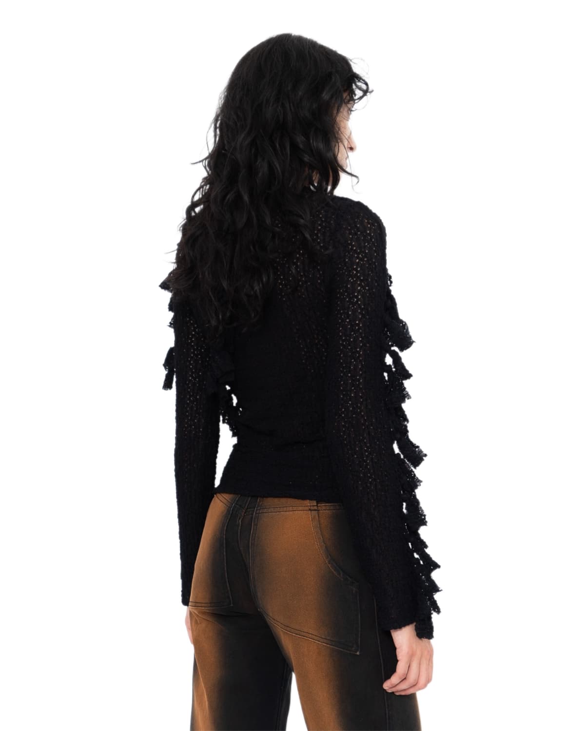 Black Knotted Top - elfluted3